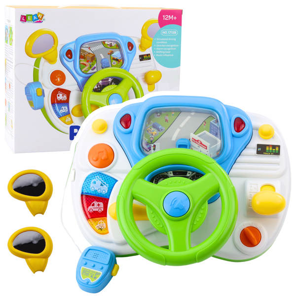 Driving Simulator Educational Steering Wheel Interactive Sounds Lights