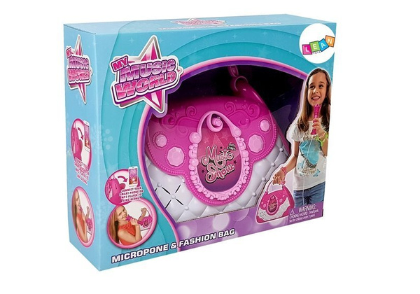 Portable Karaoke Player in a Purse Pink USB Microphone