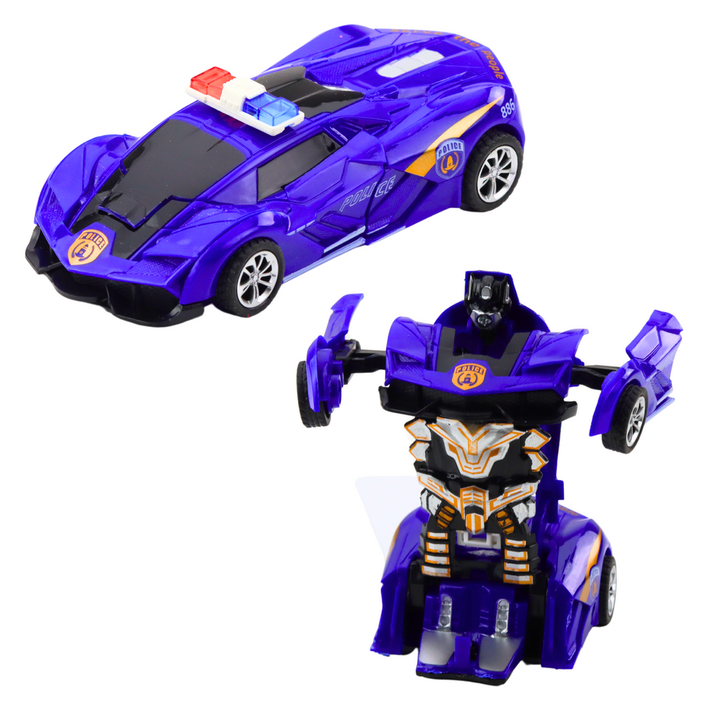 ND24_24232 Auto Robot 2w1 Sportowy Samochod Polic