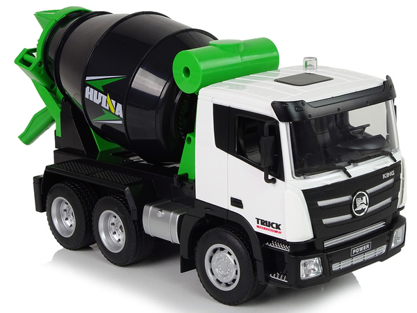 Concrete mixer Remote Controlled 1:18 Black Huina 2.4G Rotating Bucket