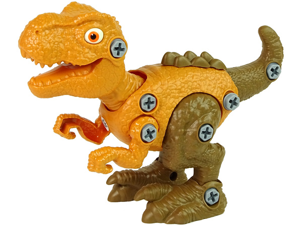 Dinosaurier Tyrannosaurus Rex Set mit Ei DIY Schraubendreher Orange