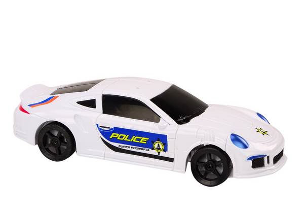 Auto-Robot 2in1 Transformation Police Car White