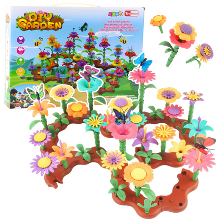 Kreatives Gartenblumen-Baustein-Set, 198-tlg.