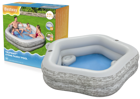 Inflatable Garden Pool 213x 206x 53 cm Bestway 54423