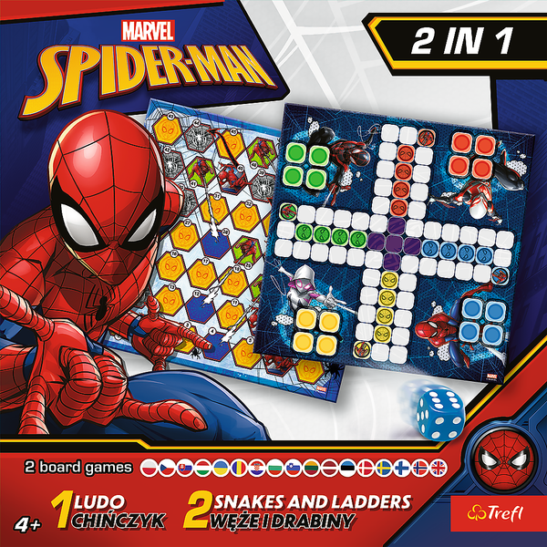Game 2in1 Chinese Man / Snakes and Ladders - Spider-Man Trefl 02419