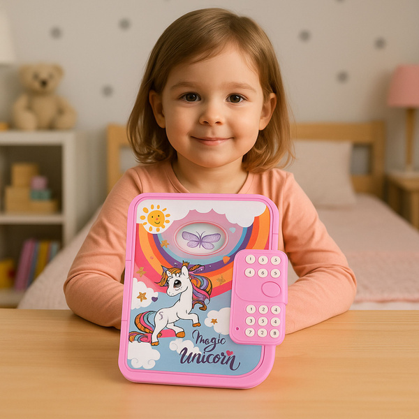 Diary Notebook Code Unicorn Voice Recording Quiz Melodies Pink