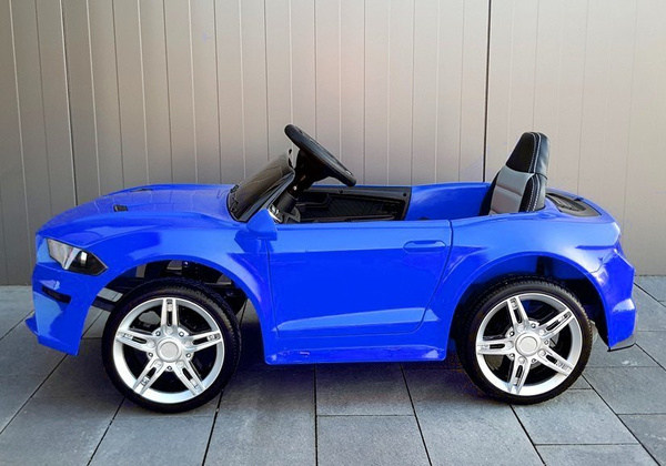 Kinderauto BBH-718A Blau Ledersitz EVA-Reifen