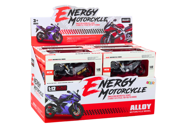 Motorrad-Sportmotorrad, 1:12, Sammlerfigur, Speeder-Mix