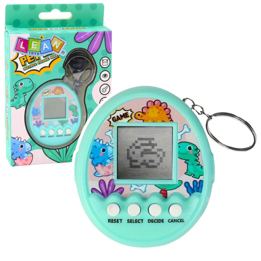 Tamagotchi Pet Egg Gra Elektroniczna 168W1 Brelok Z Dzwoneczkiem Turkusowa
