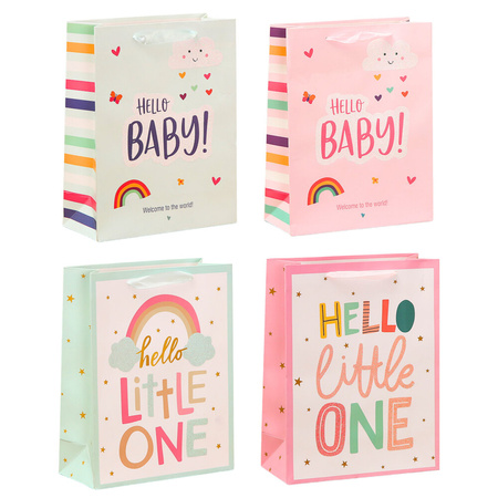 Hello Baby Little One Baby Gift Bag 36 x 12 x 10cm