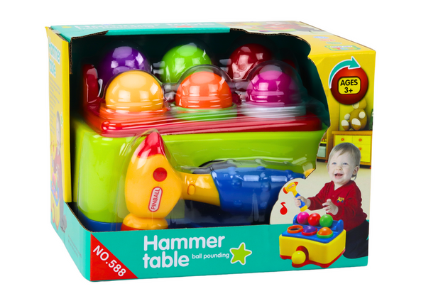 Interactive Toy for Toddlers, Hammering Balls, Colorful