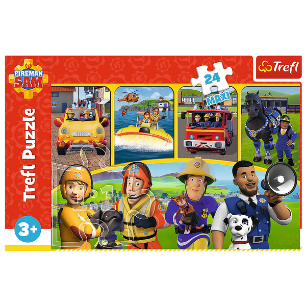 Puzzle - "24 Maxi" - Fireman Sam and Friends Trefl 14356