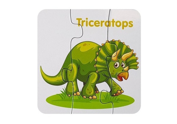 Educational Puzzle English Dinosaurs 10 Connections
