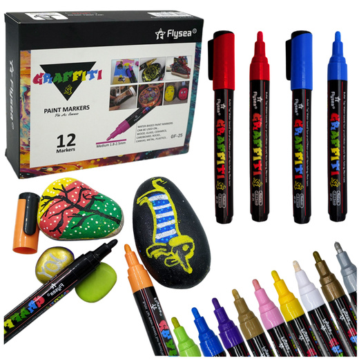 Set Acrylmarker Intensive Farben 12 Stk