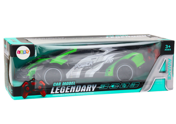 Sportwagen, ferngesteuert, 1:10, 25 km/h, grüne Lichter