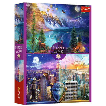Puzzle - 2x500 - Trip around America Trefl 37500