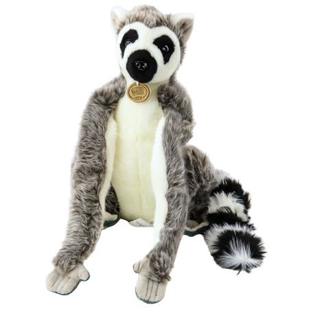 Plüsch-Lemur-Kuscheltier mit langen Klettpfoten, 27 cm