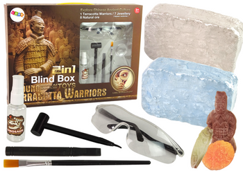 Archäologie-Set 2in1 Verschiedene Schätze aus Kristallen