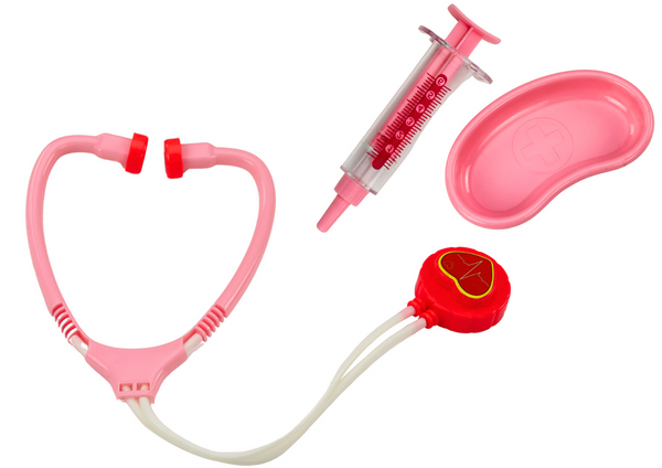 Baby First Aid Kit Medical Tools In Pink Suitcase