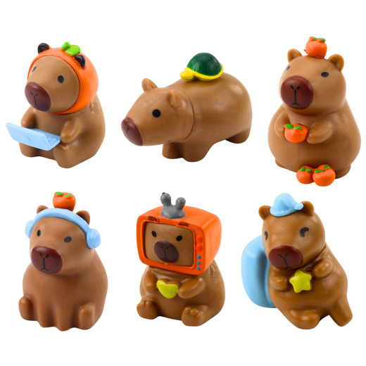 Surprise Capybara Figurine Toy Blind Box Mix