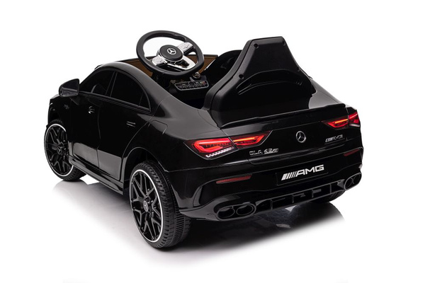 Battery-powered car Mercedes CLA 45s AMG Black Painted 4x4