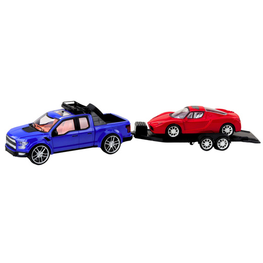 Off-road Vehicle with Tow Truck Sports Car Set