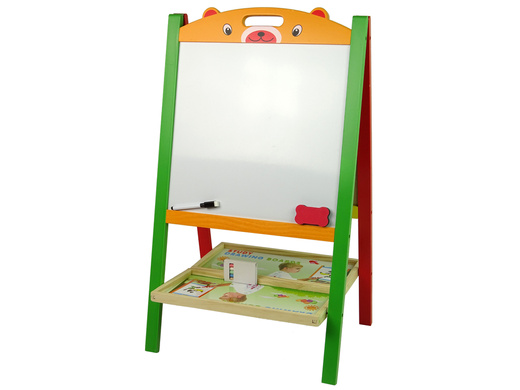 Holztafel 2in1 Magnete Schreiber Zahlen Aktion Wörter