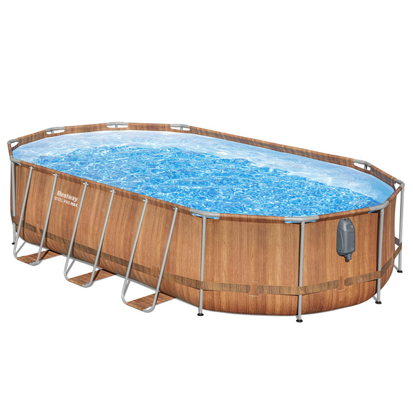 Bestway 56719 Power Steel Frame Pool 610 x 366 x 122 cm