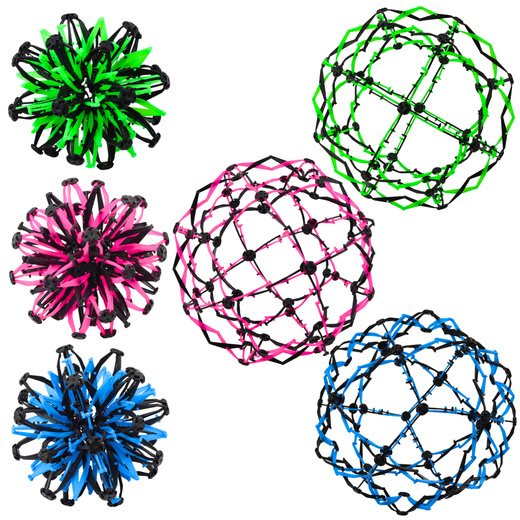 Teleskopball Ausziehbar Magic Blau Rosa Grün Mix 18/32cm