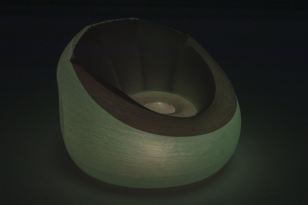 Bestway 75086 aufblasbarer beleuchteter Sessel 102 x 97 x 71 cm