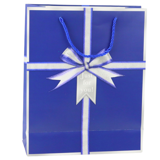 Just For You Geschenktüte mit Schleife, 32 x 26 x 12 cm