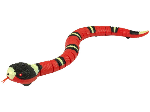 Remote Controlled Snake Touch Red Black Stripes