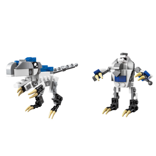Dinosaur Robot 2in1 Construction Blocks 57-70 pcs Mix