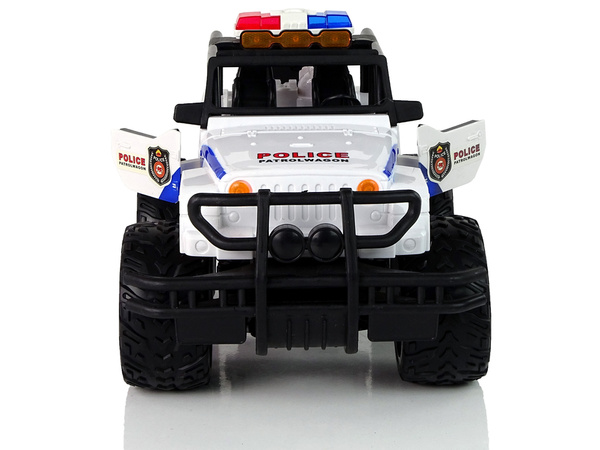 R/C Ferngesteuertes Auto JEEP Police Patrol mit zu öffnenden Türen