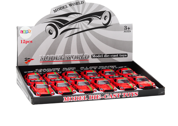 Sportwagen, Auto, 1:32, Actionfigur, Spoiler, Metall, rote Geräusche