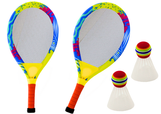 Badminton-Set mit leuchtenden Shuttle-Shuttles 2-tlg