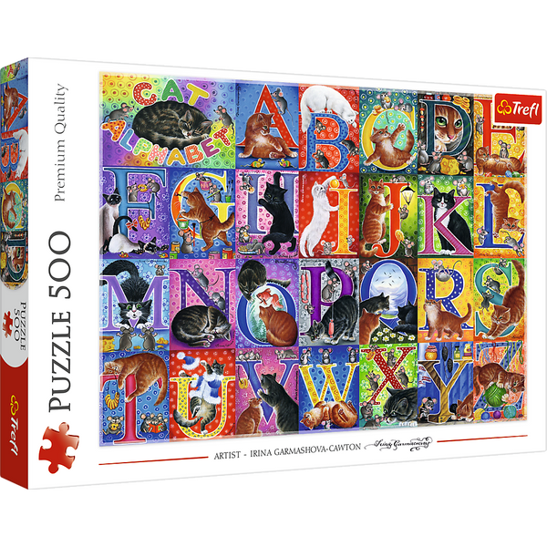Puzzle - 500 - Cat Alphabet Trefl 37527