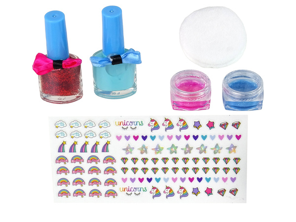 Make-up Kit Star Trunk Blue Glitter Glosses