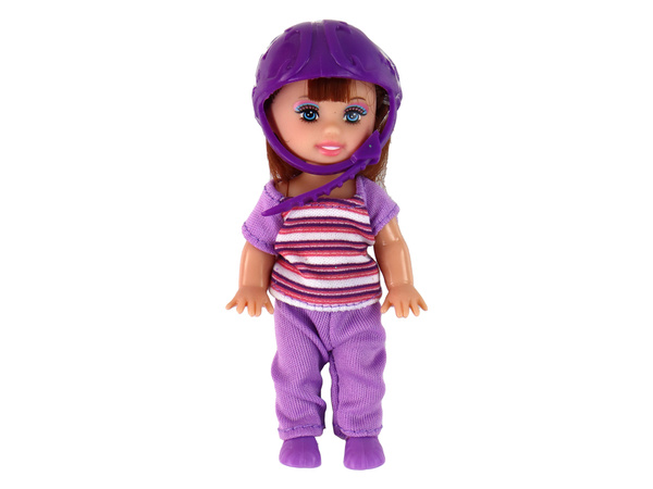 Lucy Doll Set Rosa Roller-Skateboard-Helme