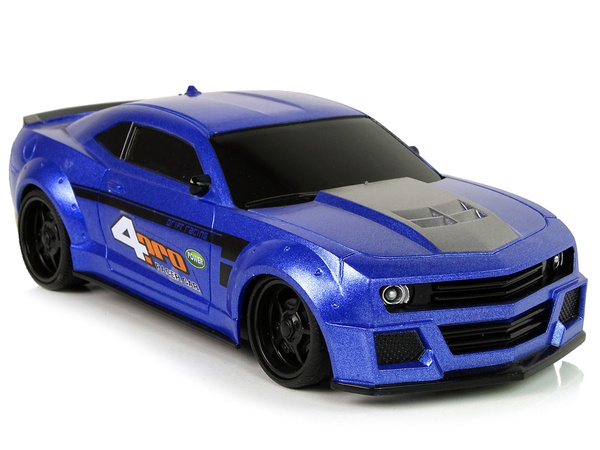 Remote Controlled Sports Car 1:24 Racing Blue Tinted Windows