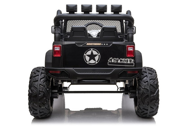 Kinderfahrzeug Jeep JC666 Schwarz lackiert