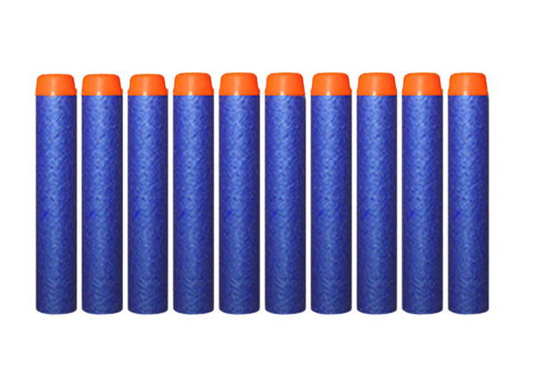 Soft Foam Cartridges For Guns 10 Pieces Blue