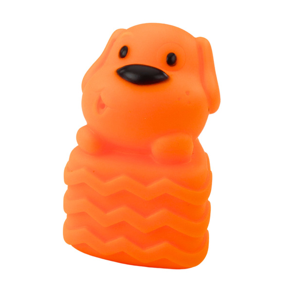 Set aus weichen Gummiblöcken, bunte Tiere, 6-tlg.