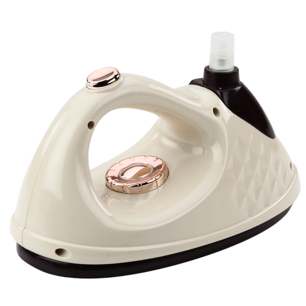 Żelazko Zabawkowe Spryskiwacz Światła Dźwięki Kremowe