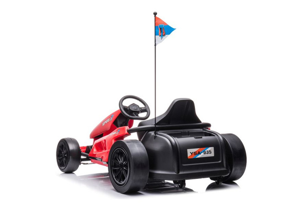 A035 Drift Red Battery Go-Kart