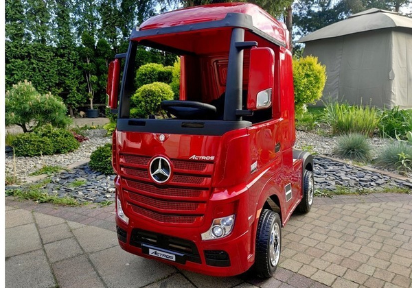 Electric Ride-On Car Mercedes Actros Red Painted MP4