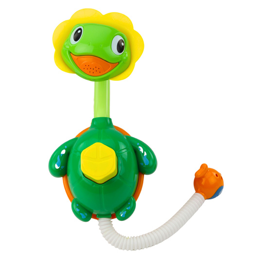 Bath Toy Turtle with Fish Fountain Shower Suction Cups