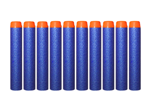 Soft Foam Cartridges For Guns 10 Pieces Blue