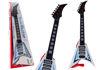 Electric Guitar For Kids Lights Melodies White