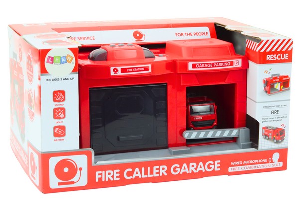 Garage Base Fire Station Truck 1:32 Walkie Talkie Lights Sounds